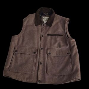 Cripple Creek Brown Wool Western Vest